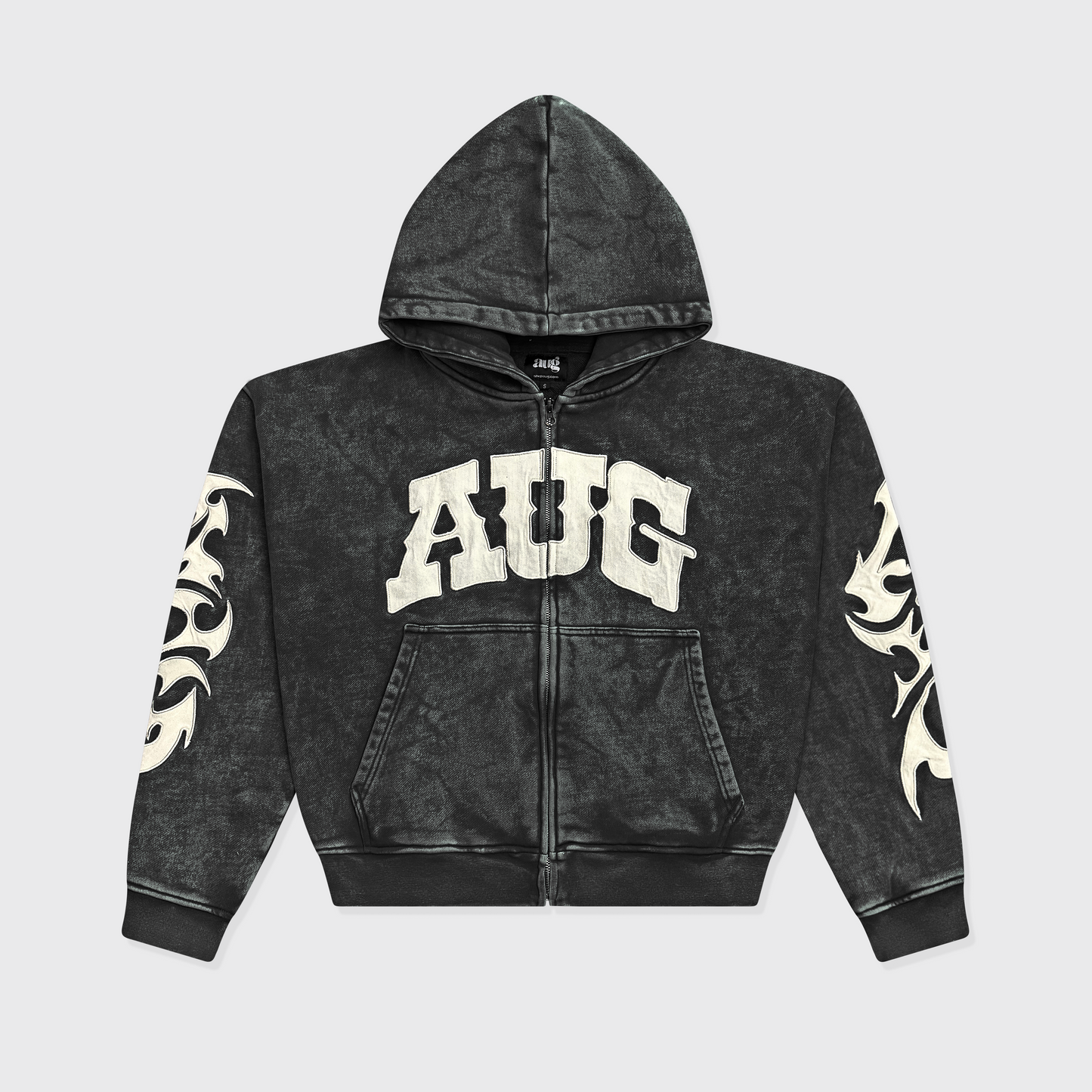 CARBON WASHED ZIP UP